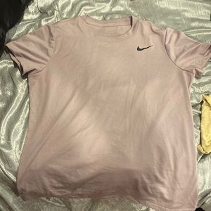 purple nike shirt